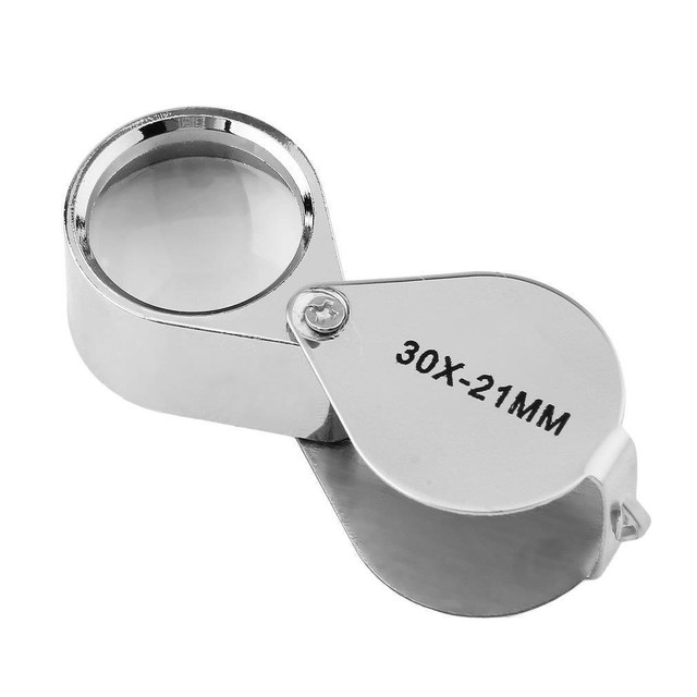 Glass Magnifying Magnifier Jeweler Eye Jewelry Loupe Loop 30X Power