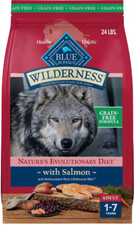 Blue Buffalo Wilderness Grain-Free Salmon Recipe Adult Dry Dog Food, 24 lb