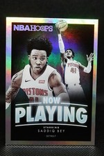 2020-21 NBA Hoops Now Playing #26 Saddiq Bey Holo RC Rookie + FREE FAST SHIPPING