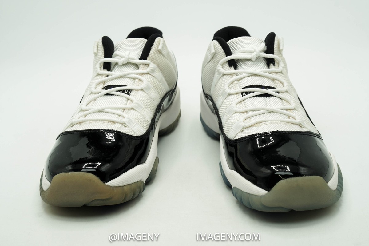 AIR JORDAN 11 XI RETRO LOW GS NEW SIZE 7Y WHITE BLACK CONCORD