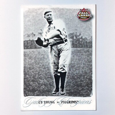 Cy Young 2003 Fleer Fall Classic Gallery Champions Gold Parallel #74 SP 41/50