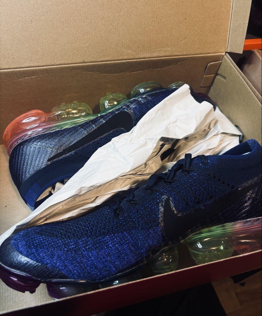 Nike Air Max Vapormax 28.0cm Deep Royal/White FLYKNIT Be True  