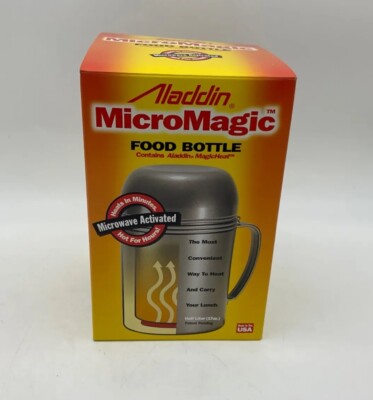 Aladdin MicroMagic Food Bottle Hot Cold Thermos Keep Food Hot 6 Hours ...