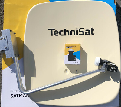 TechniSat Sat-Anlage SATMAN 65 PLUS mit 40 mm Quatro-LNB beige Full-HD 4k UHD 