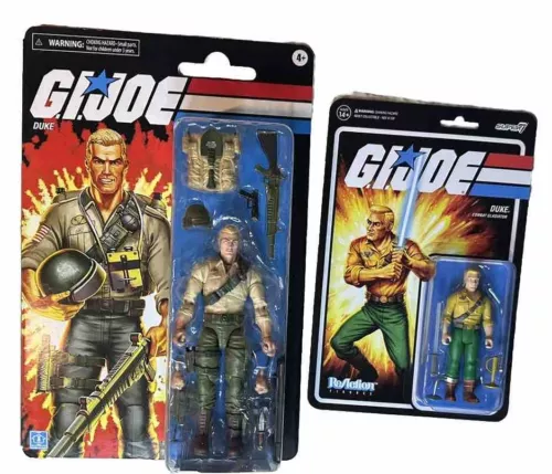 Set Of 2 G.I. Joe Classified Series Retro Cardback, Duke, 6” Action Figures RARE