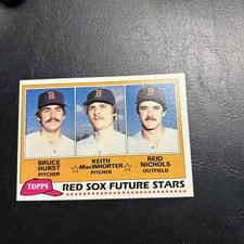 #689 Bruce Hurst Keith Macwhorter Reid Nichols 1981 Topps Rookie Future Star B-2