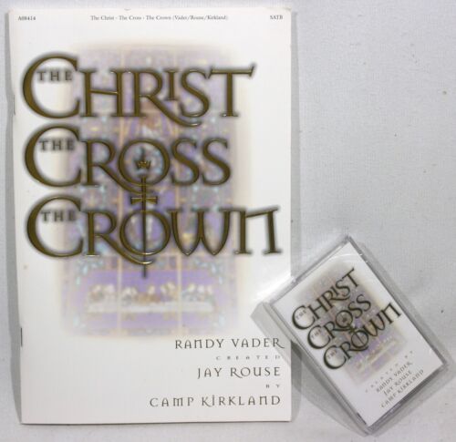 Livre de chants de Pâques avec cassette A08414 le Christ, la Croix, la Couronne SATB - Photo 1 sur 6