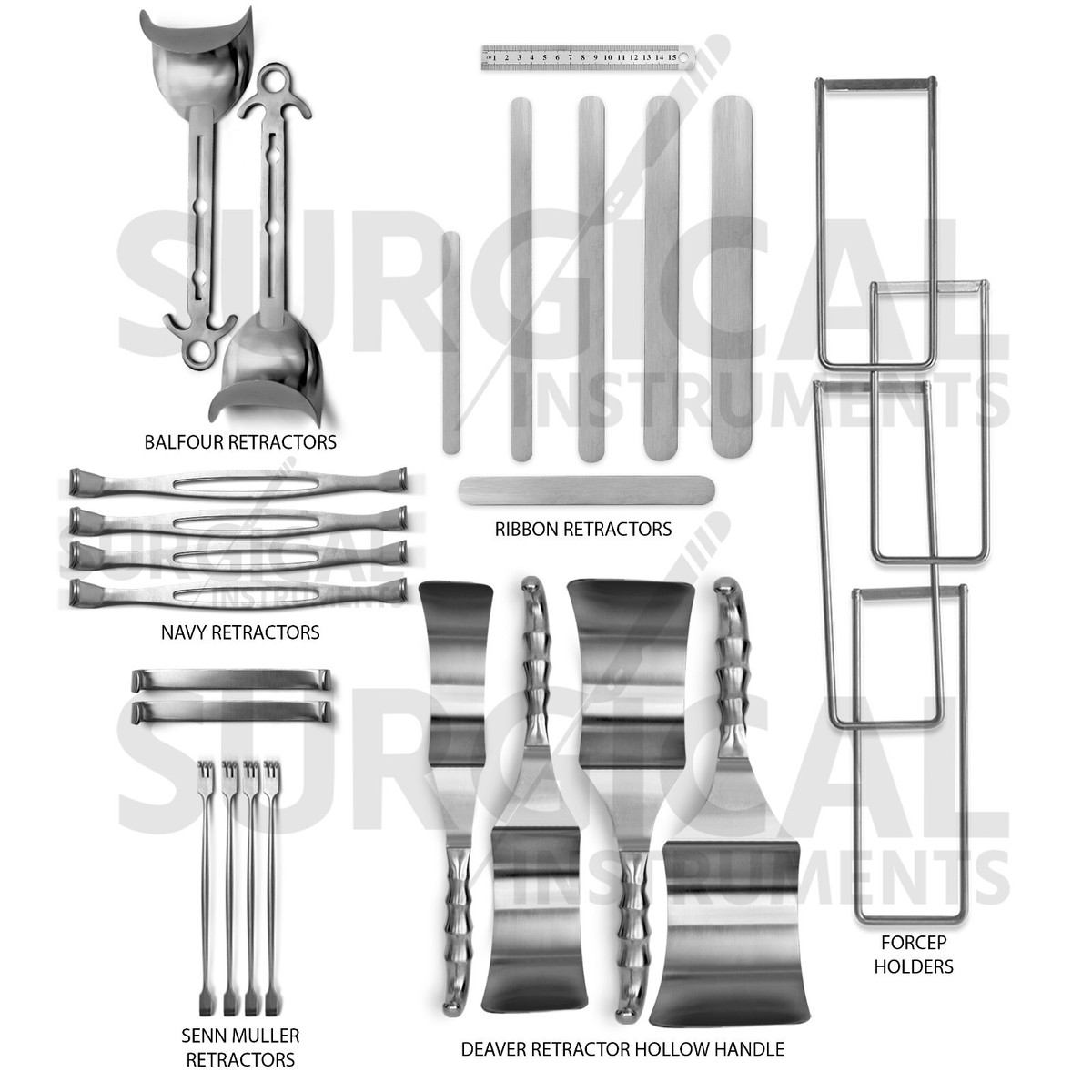 197 Pcs Laparotomy Set - Surgical Medical Instruments Stainless