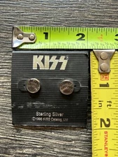 KISS Earrings Ace Frehley 1998 Jewelry Spencers Vintage Kiss Sterling Silver