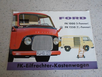 Prospekt Ford Fk 1000 Fk 1250 1 1 1 4 Tonner Ebay