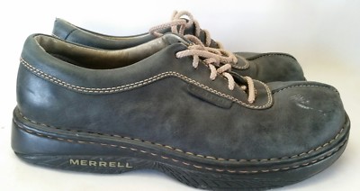 MERRELL Mens 9.5 M World Summit Black Leather Split Toe  display picture 1