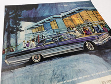 Squaw Valley Lodge Tahoe Lincoln Mercury Car Vtg 1965 Ad Magazine Print Ford