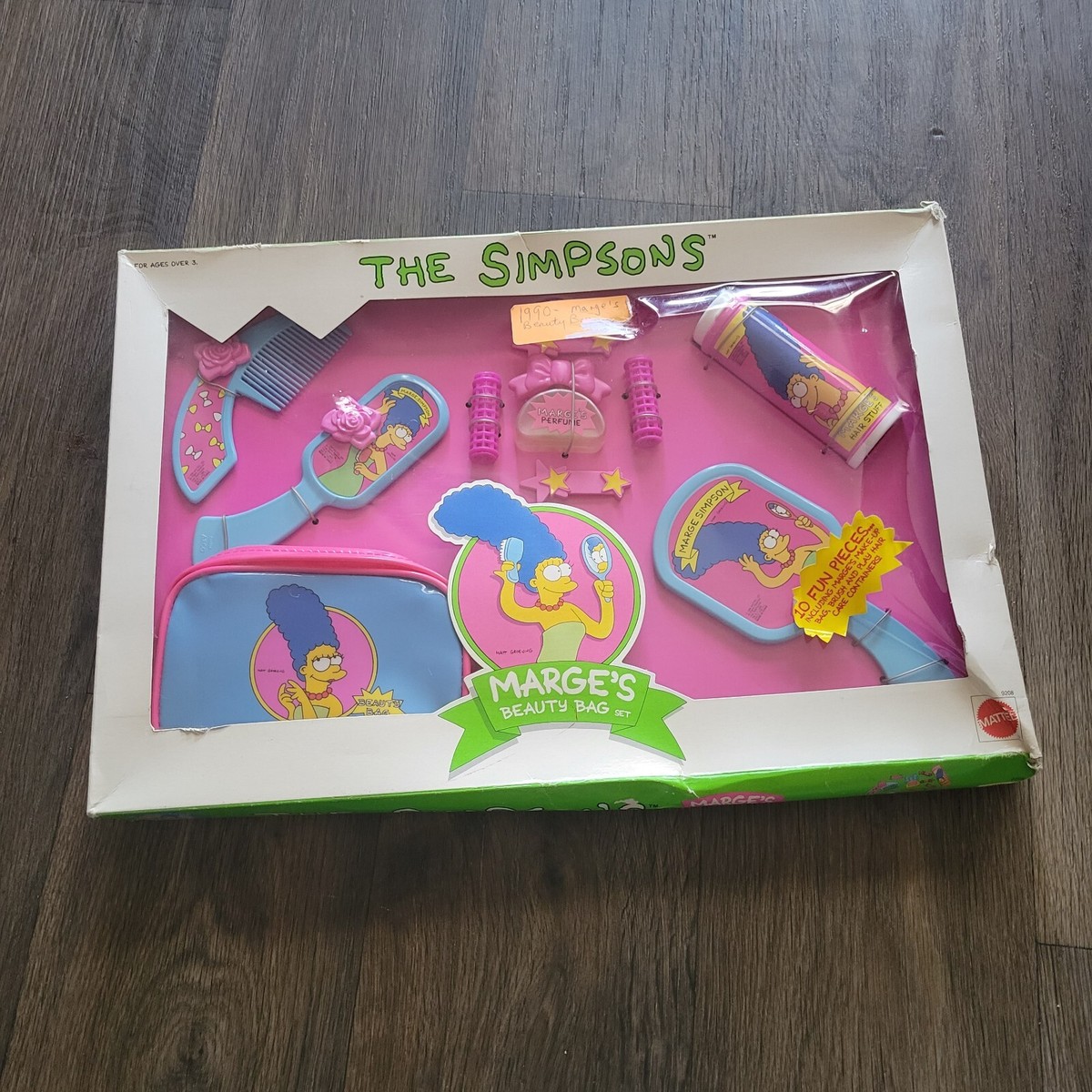 The Simpsons Marge's Beauty Bag Mattel Vtg 1990 Play Set Box Marge