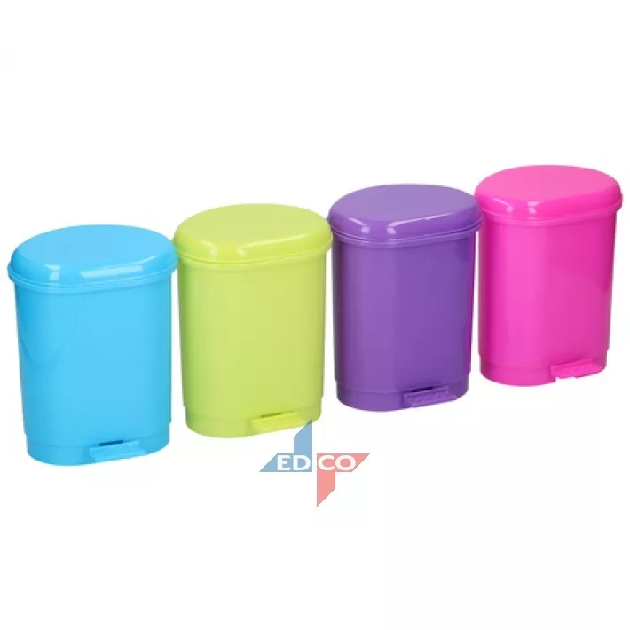SMALL MINI FOOT PEDAL BIN TABLE TOP OFFICE DESK BIN DUSTBIN PLASTIC CHILDREN