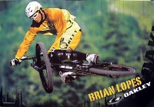 OAKLEY 2006 Brian Lopes BMX bike promo poster Flawless condition NEW old stock - Afbeelding 1 van 1