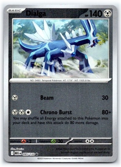 Dialga 095/132 ~ Reverse Holo English Near Mint