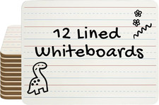 Dry Erase Board Classroom Pack - Mini Lapboard School Supplies Set of 12 One-S