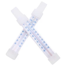  2 Pcs Freezer Temperature Equipment Commercial Refrigerator Thermometer