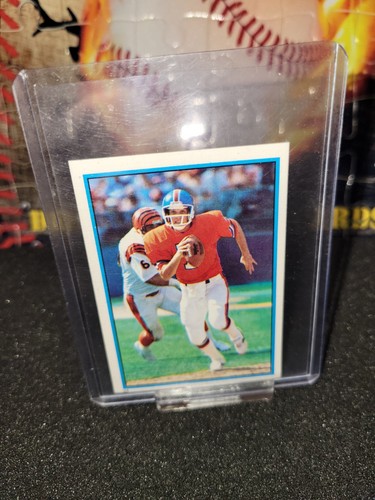 1985 Topps Mini Sticker- JOHN ELWAY #24- Denver Broncos - Picture 1 of 2