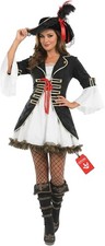 Women s Deluxe Pirate Wench Costume Ladies Caribbean Captain S - XXL Halloween