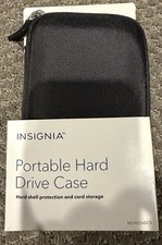 Insignia™ - Portable Hard Shell Hard Drive Case - Black