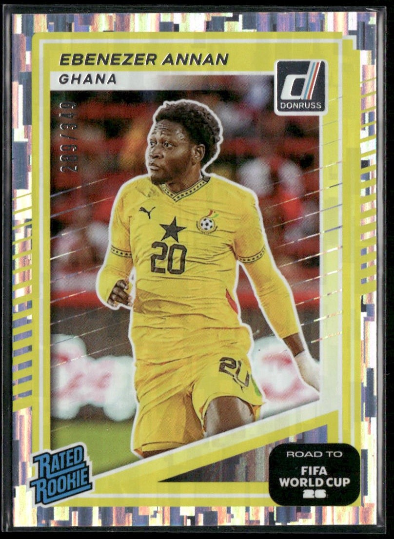 2025-26 Donruss World Cup #210 Ebenezer Annan Silver #/349 Ghana Rookie