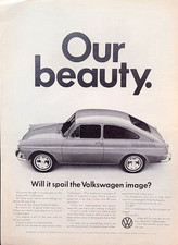 Volkswagen Fastback Original 1967 Vintage Print Ad Wall Art