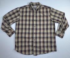 Carhartt Shirt Mens XL Button Down Long Sleeve Plaid Rugged Work