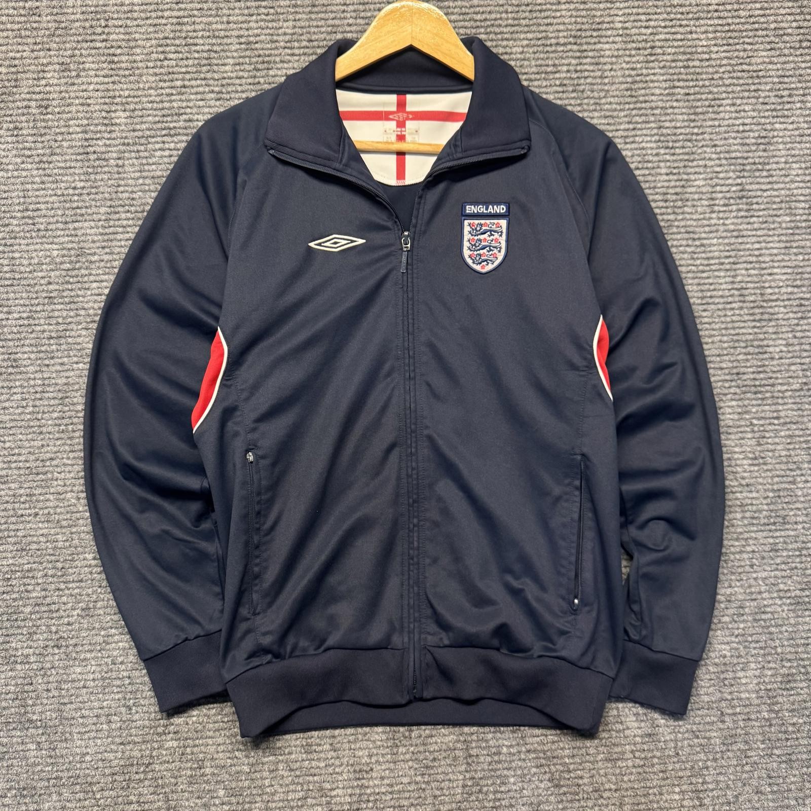 Vintage Streetwear Sportswear Umbro New England Soccer Team Zip Up Track Jacket