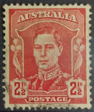 Timbre Australie  1942 Used King George VI Cote