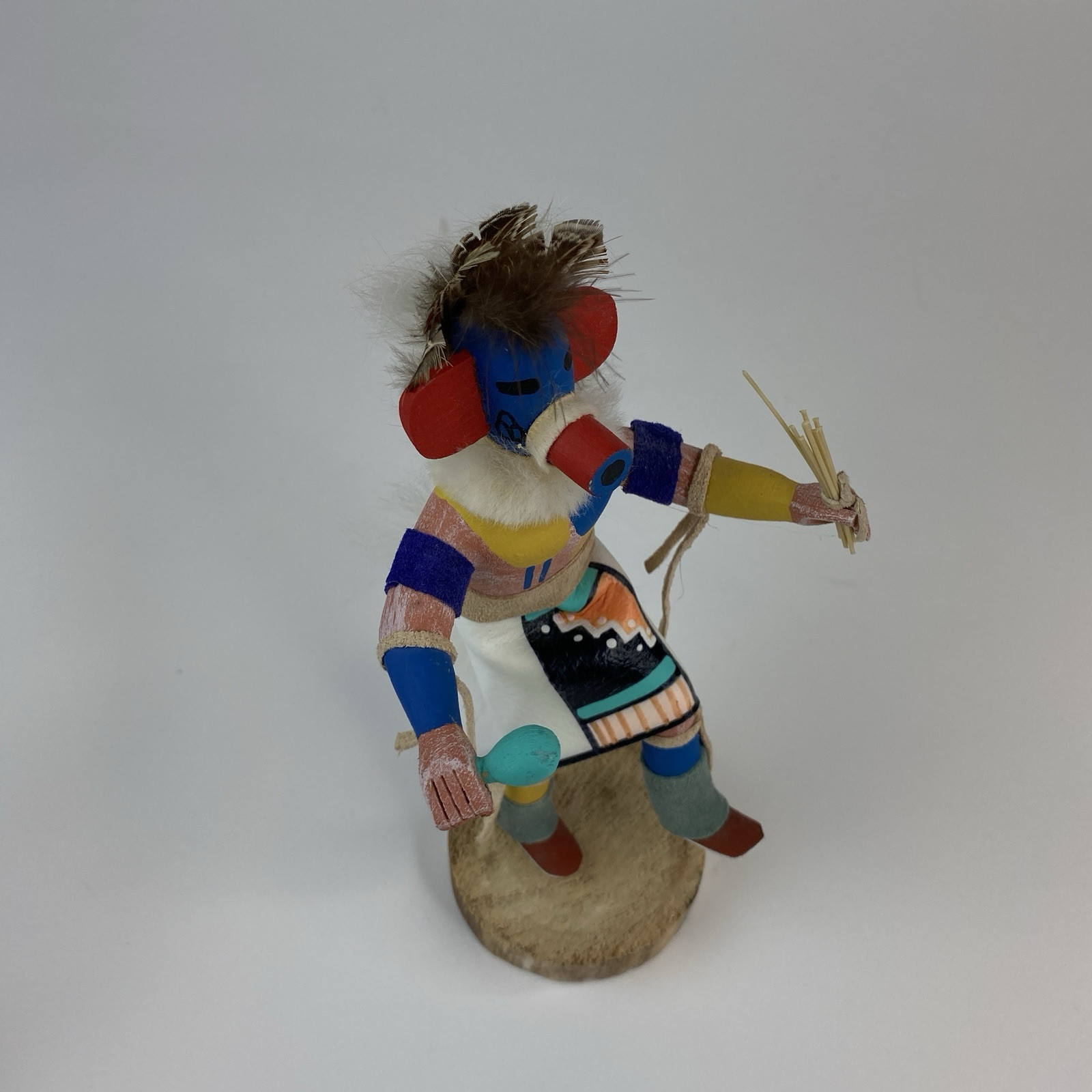Native American Navajo Kachina Katsina Doll  7" Hand Made Artist Signed