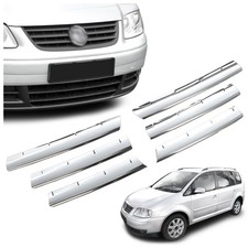Zierleisten für vorderen Kühlergrill Volkswagen VW Touran (1T) 2003-2006 Chrom