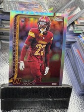Trey Amos 2025 Topps Chrome #371 Rookie Refractor