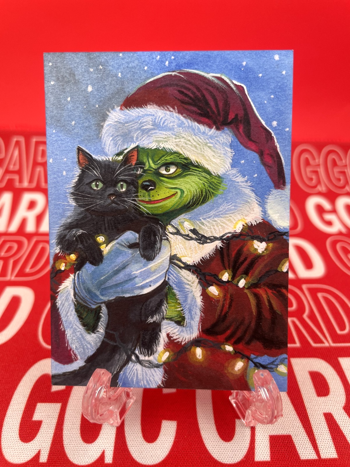 【Christmas Limited】GGC Studio Grinch Artist Hand Drawn Auto Sketch Card 1/1