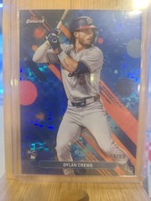 2025 Topps Finest Common Dylan Crews #34 Blue Checkerboard Refractor /99 (RC)