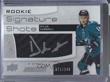 2018 Upper Deck Engrained Rookie Signature Shots 71/249 Dylan Gambrell Auto 01ks