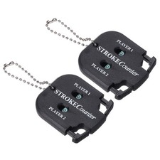 2Pcs Golf Score Counter 2 Digits Scoring Keeper Golf Counter Black