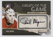 2010-11 ITG Between the Pipes GoalieGraphs Phil Myre #A-PM Auto 5r8