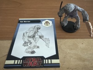 WOTC Star Wars Miniatures The Dark Times Talz Warrior 34/40 with Card