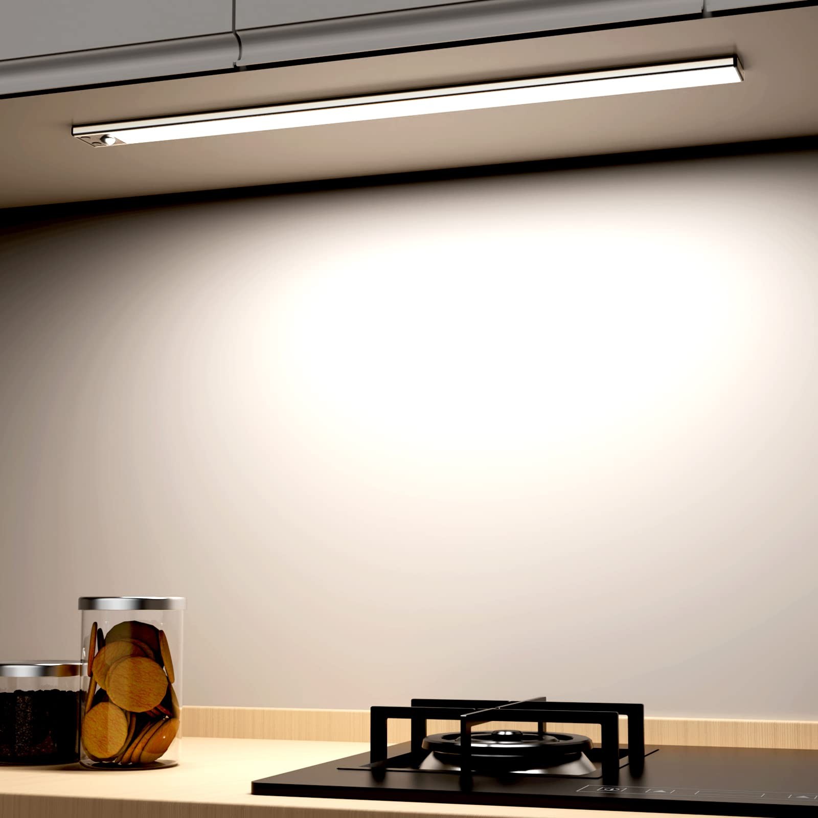 Luce LED Sottopensile 41cm Magnetica con Sensore PIR Professionale
