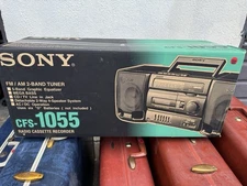 Sony CFS-1055 Radio /Cassette / Recorder with Mic Boombox / NEW IN BOX NOS