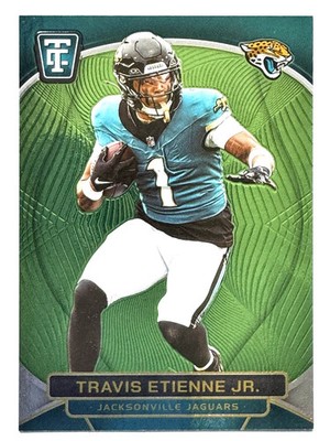 TRAVIS ETIENNE Jaguars 2024 Totally Certified #d/99 NEON GREEN PARALLEL Card #41