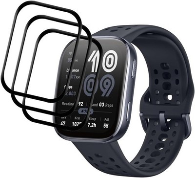 3pcs Screen Protector Compatible with Amazfit Bip 6 Smartwatch, Full Coverage