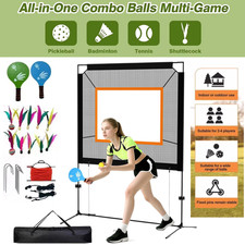 Badminton Net Set with Rackets & Shuttlecocks Portable Outdoor Sports Kit w/Bag