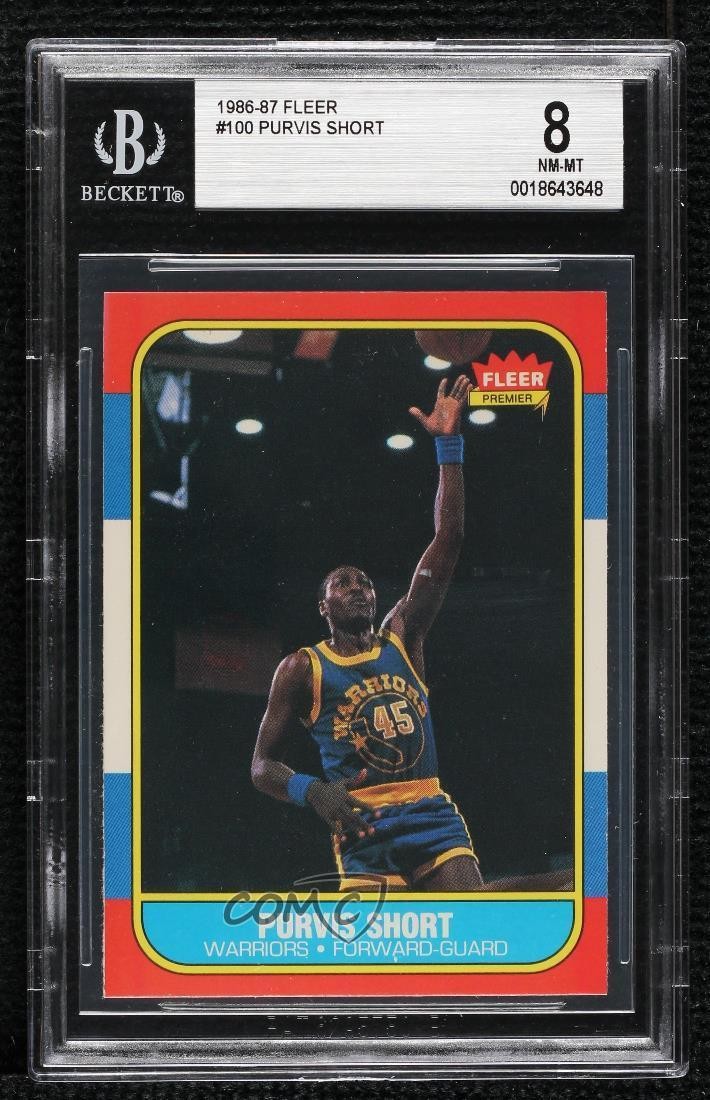 1986-87 Fleer Purvis Short #100 BGS 8 3hd