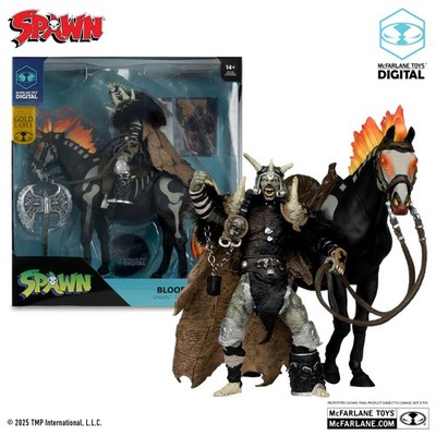 Pack 2 Figuren Bloodaxe mit Pferd Spawn: The Dark Ages m. Digital auf Lager