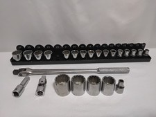 Rare Kd 24 Piece 9-32 Mm Metric 12 Drive 12 Point Socket Set Breaker Bar Vtg