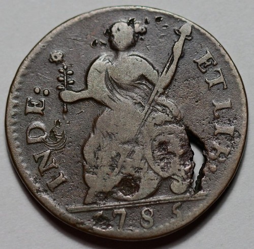 1785 Connecticut Colonial Copper, Draped Bust Right, Miller 3.4-F.2 - Picture 7 of 9