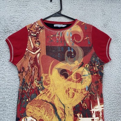 Cirque Du Soleil Top Womens XL Graphic Circus Y2K 90s T-Shirt Baby