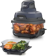 Ninja CRISPi Air Fryer Design Compact 4-en-1, bols 3,8 ou 1,4L, Gris Anthracite